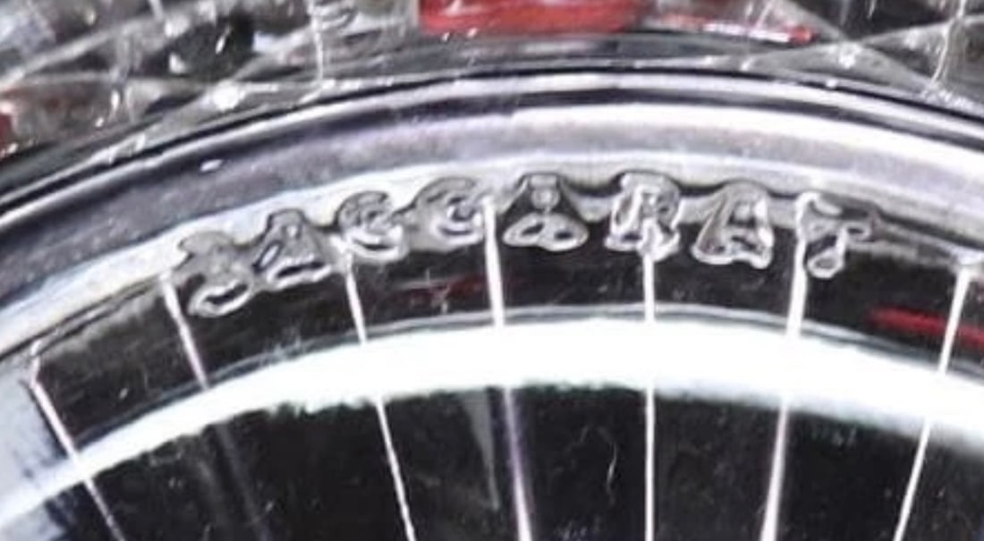 SIGNED ORMOLU MOUNTED BACCARAT BOX - 4