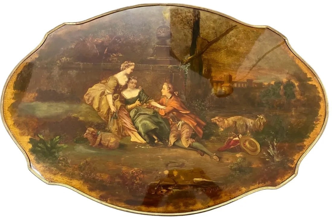 A MAGNIFICENT FRENCH VERNIS MARTIN TABLE (1 of 3)