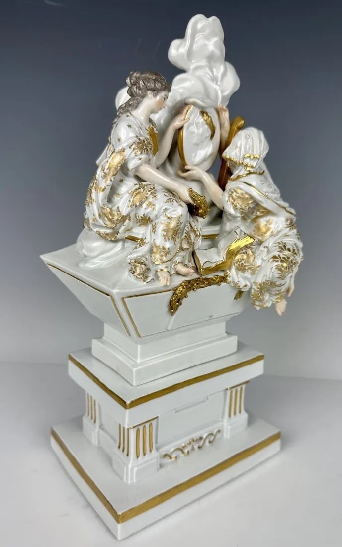 A LARGE 19TH C. MEISSEN GROUP - 2