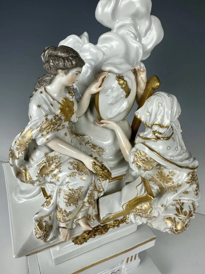 A LARGE 19TH C. MEISSEN GROUP - 3