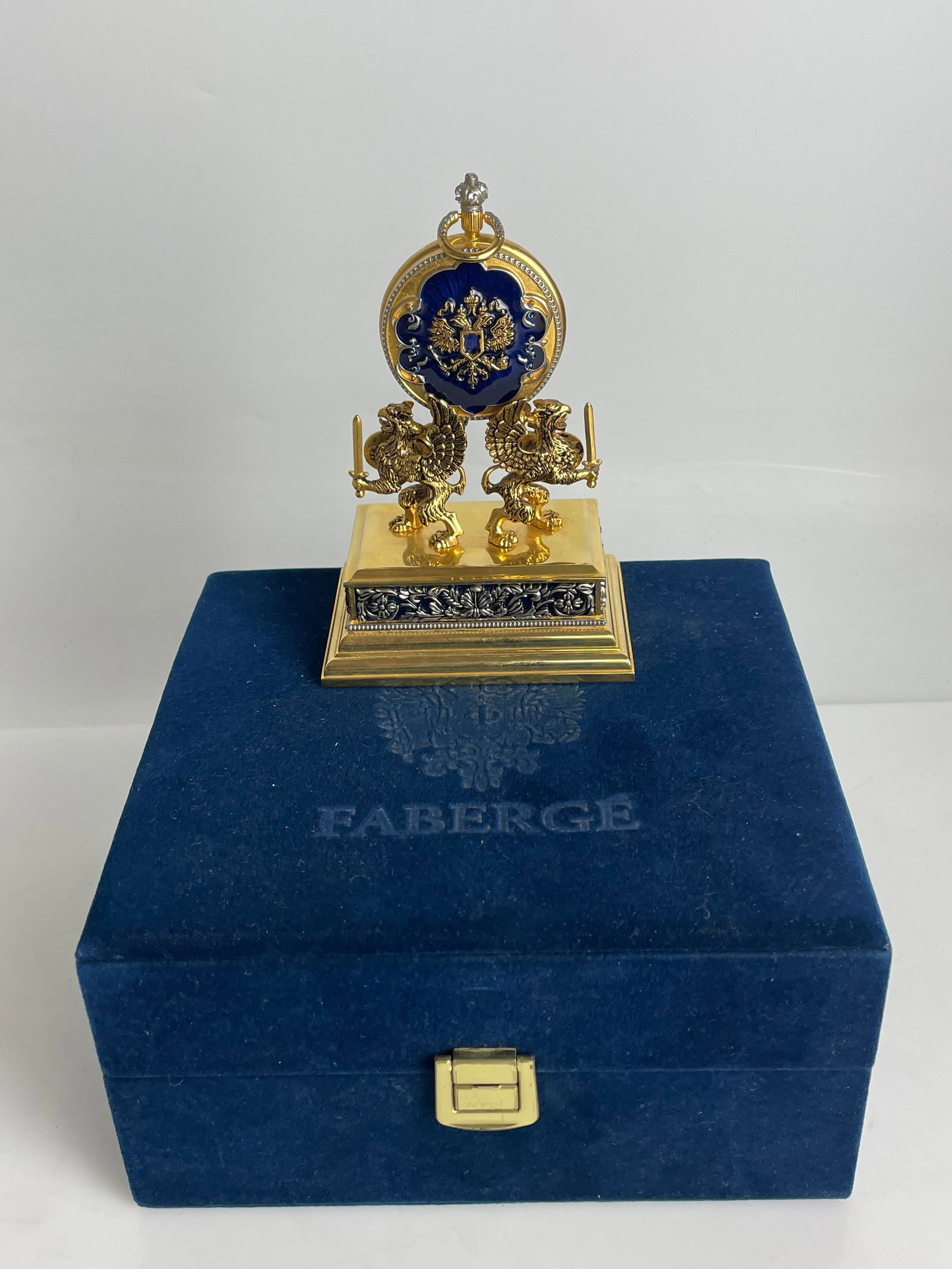 IMPERIAL FABERGE ENAMEL POCKET WATCH (1 of 6)