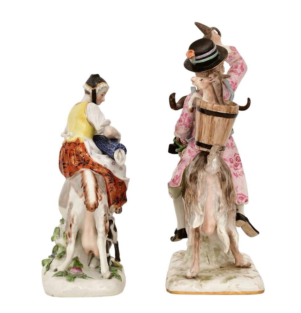 TWO 19TH C. MEISSEN GROUPS - 3