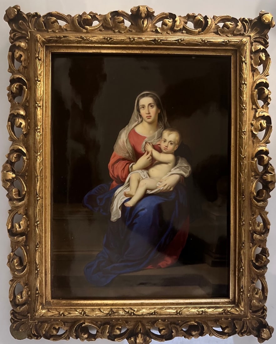 A LARGE 19TH C. BERLIN KPM PORCELAIN PLAQUE (1 of 3)