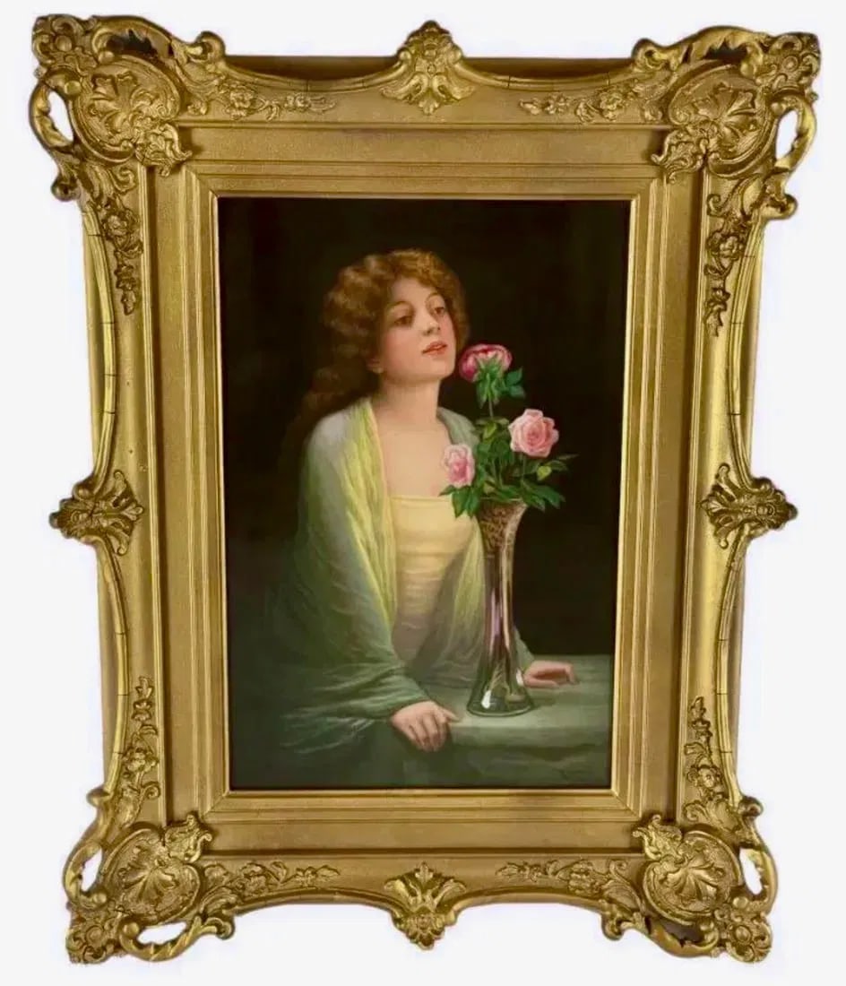 19TH C. BERLIN KPM PORCELAIN PLAQUE SIGNED WAGNER: Porcelain measures 9.5 inches x 6.75 inches out of frame. Estimate $3000-4000