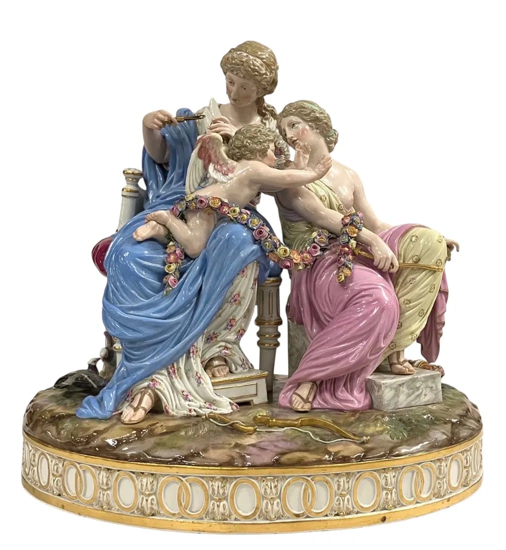 LARGE 19TH C. MEISSEN GROUP (1 of 5)