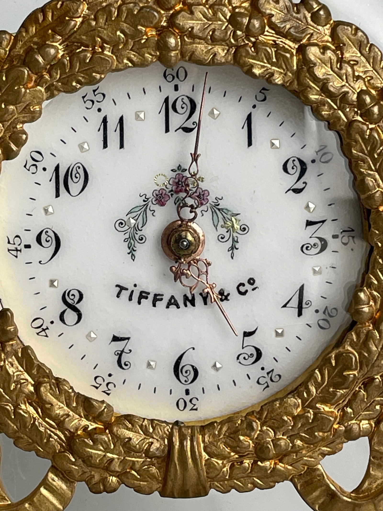 TIFFANY CRYSTAL AND ORMOLU CLOCK - 2