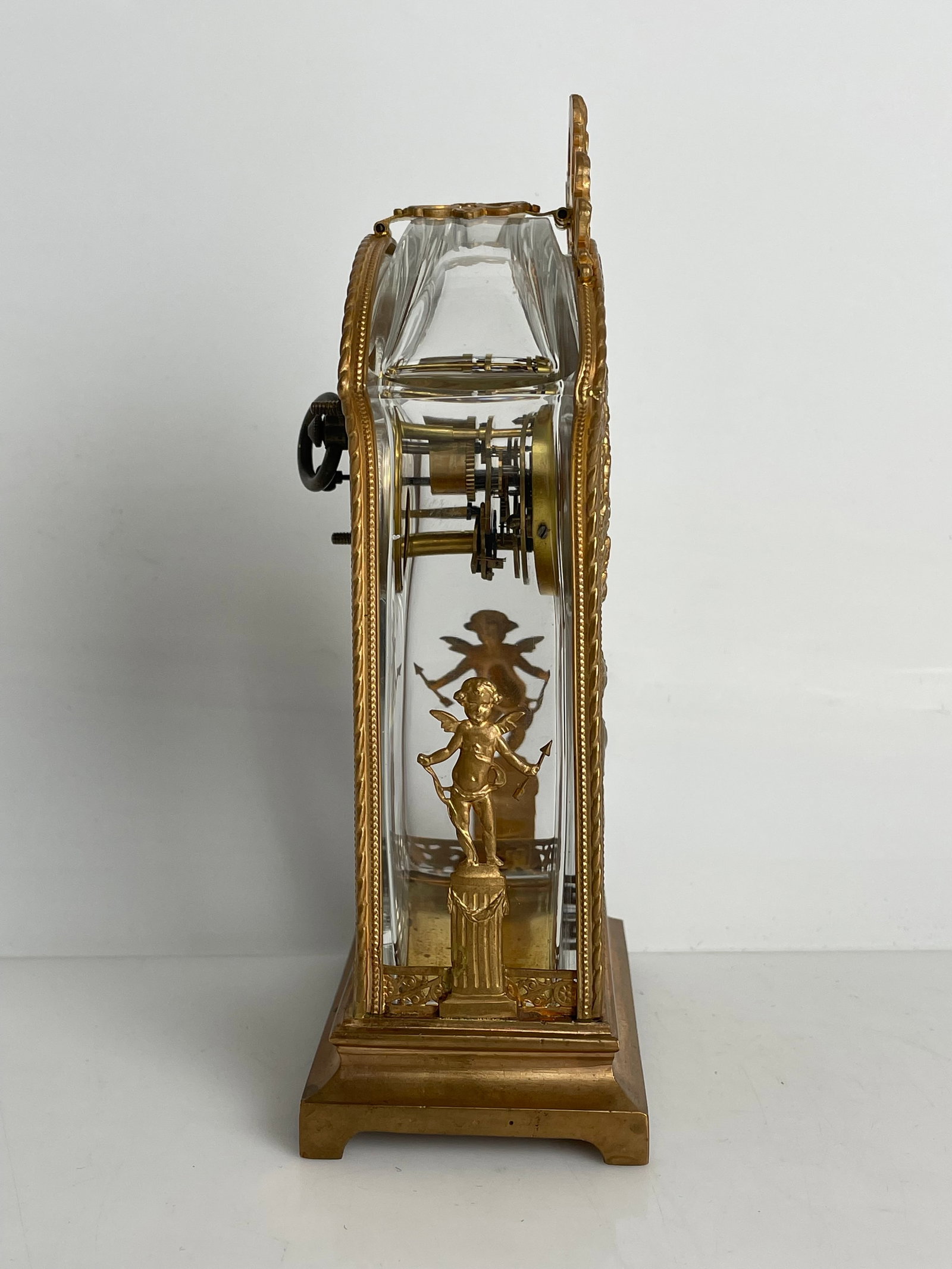 TIFFANY CRYSTAL AND ORMOLU CLOCK - 3