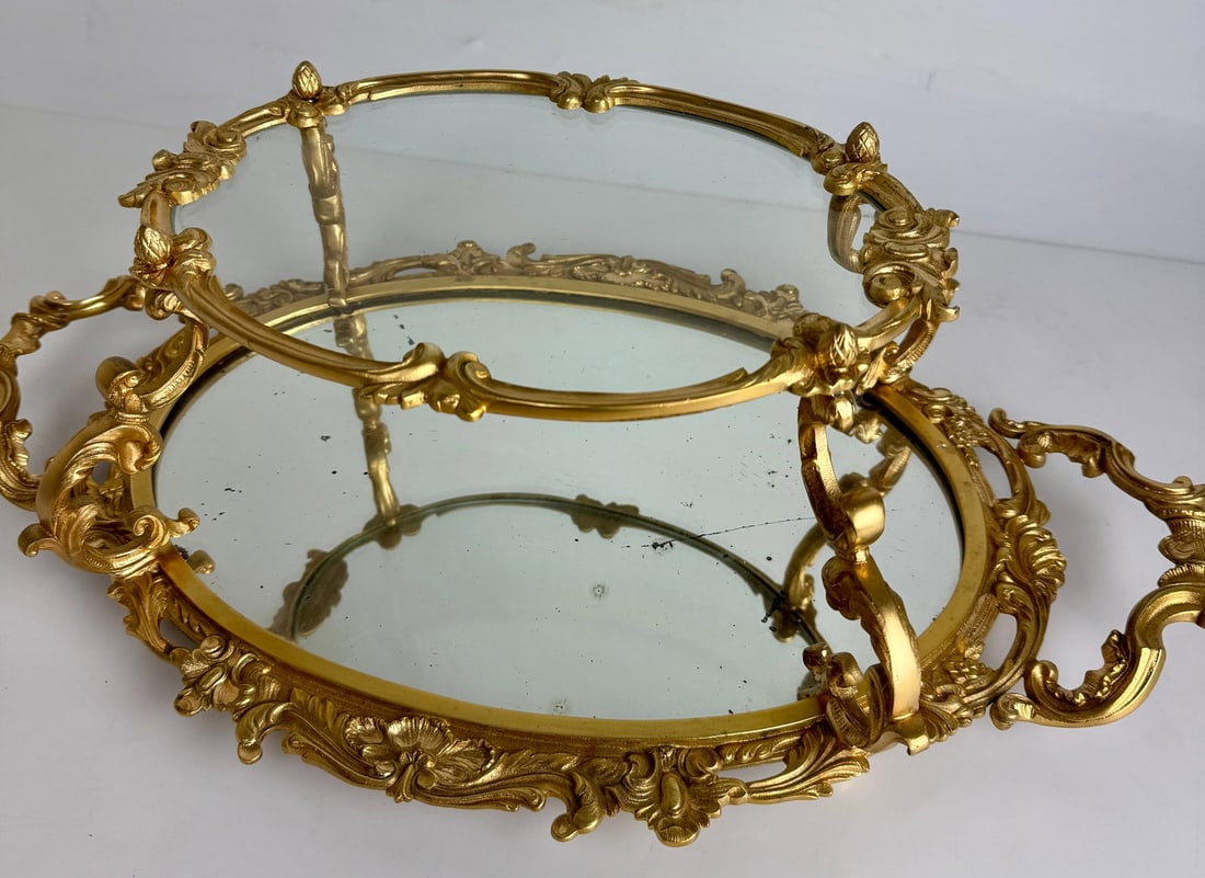 ORMOLU TWO TIER PLATEAU - 4