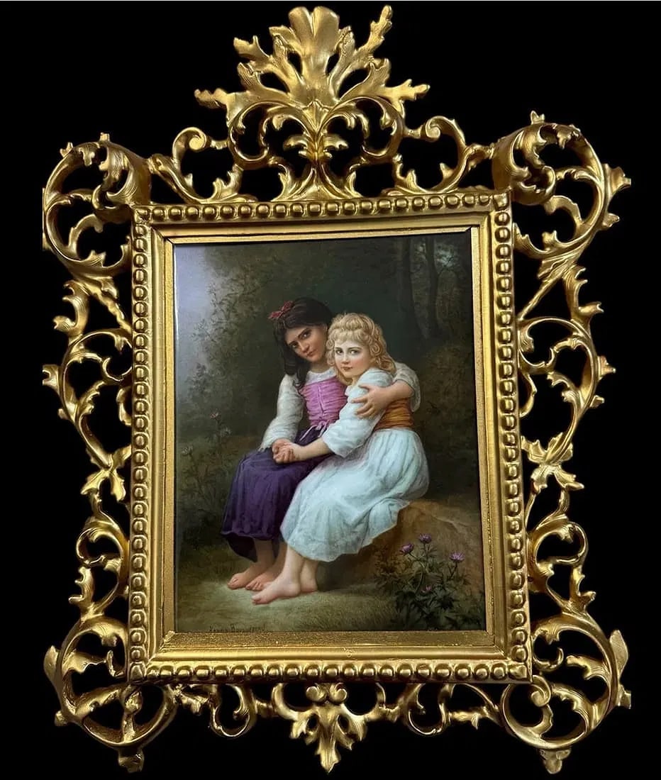 19TH C. BERLIN KPM PORCELAIN PLAQUE: Measures 11 inches x8.5 inches unframed. In excellent condition. Estimate $2500-3000