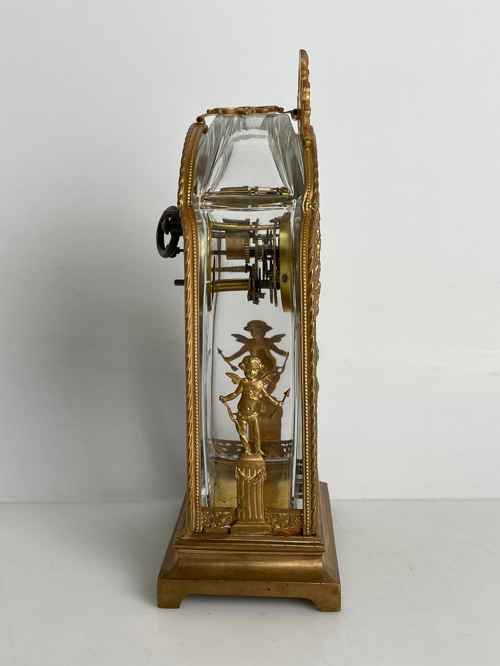 TIFFANY CRYSTAL AND ORMOLU CLOCK - 3