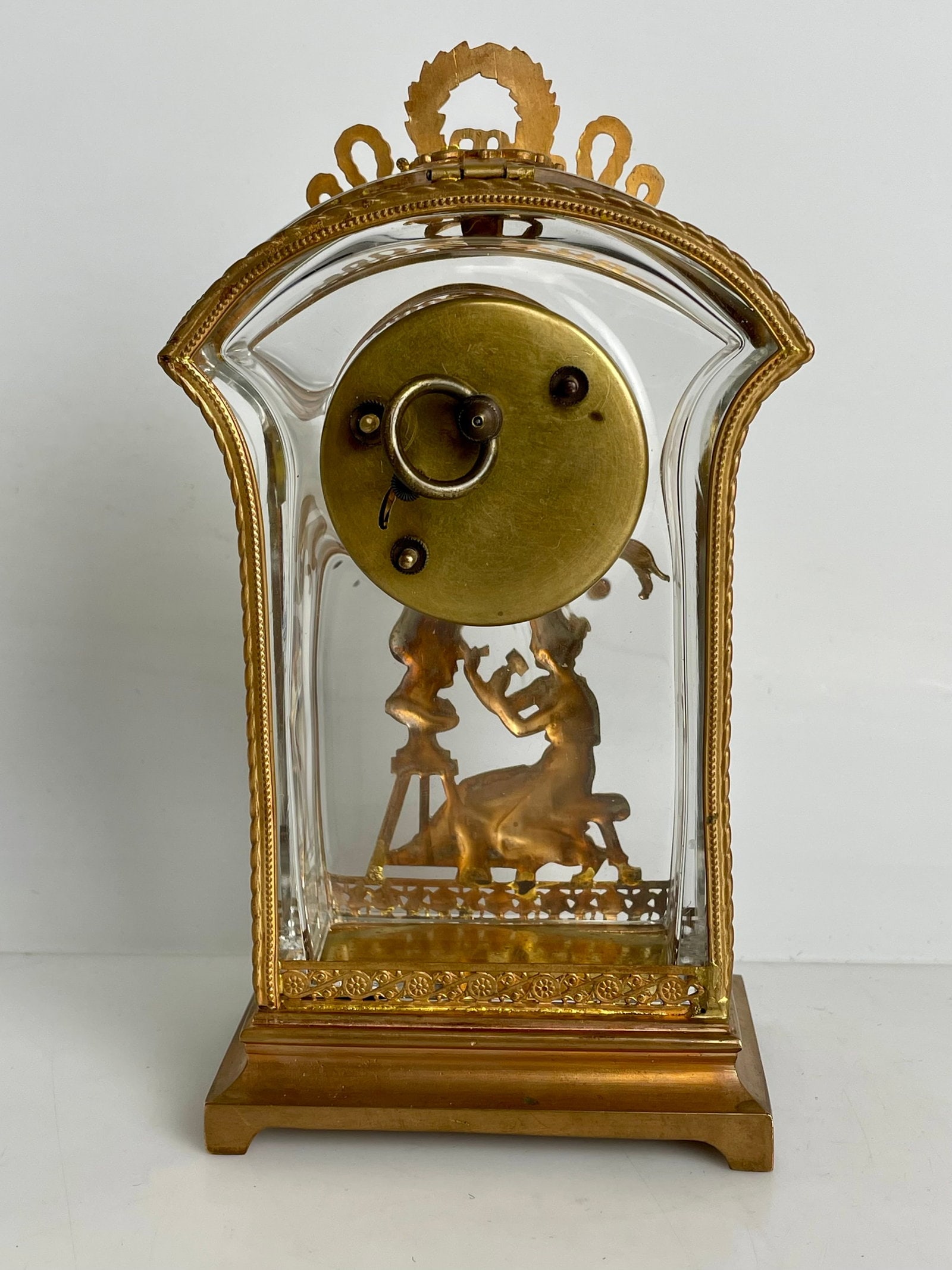 TIFFANY CRYSTAL AND ORMOLU CLOCK - 4