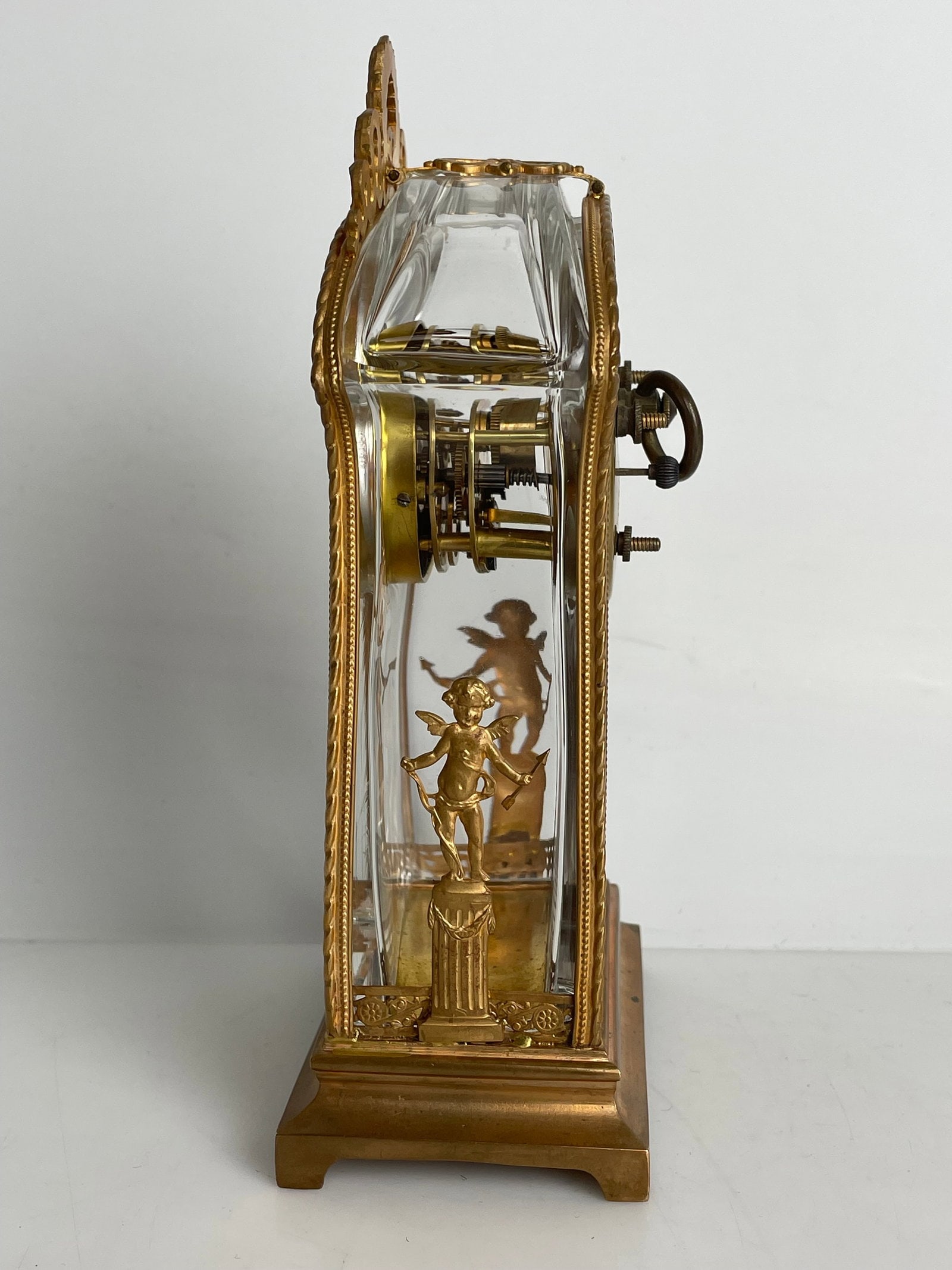 TIFFANY CRYSTAL AND ORMOLU CLOCK - 5