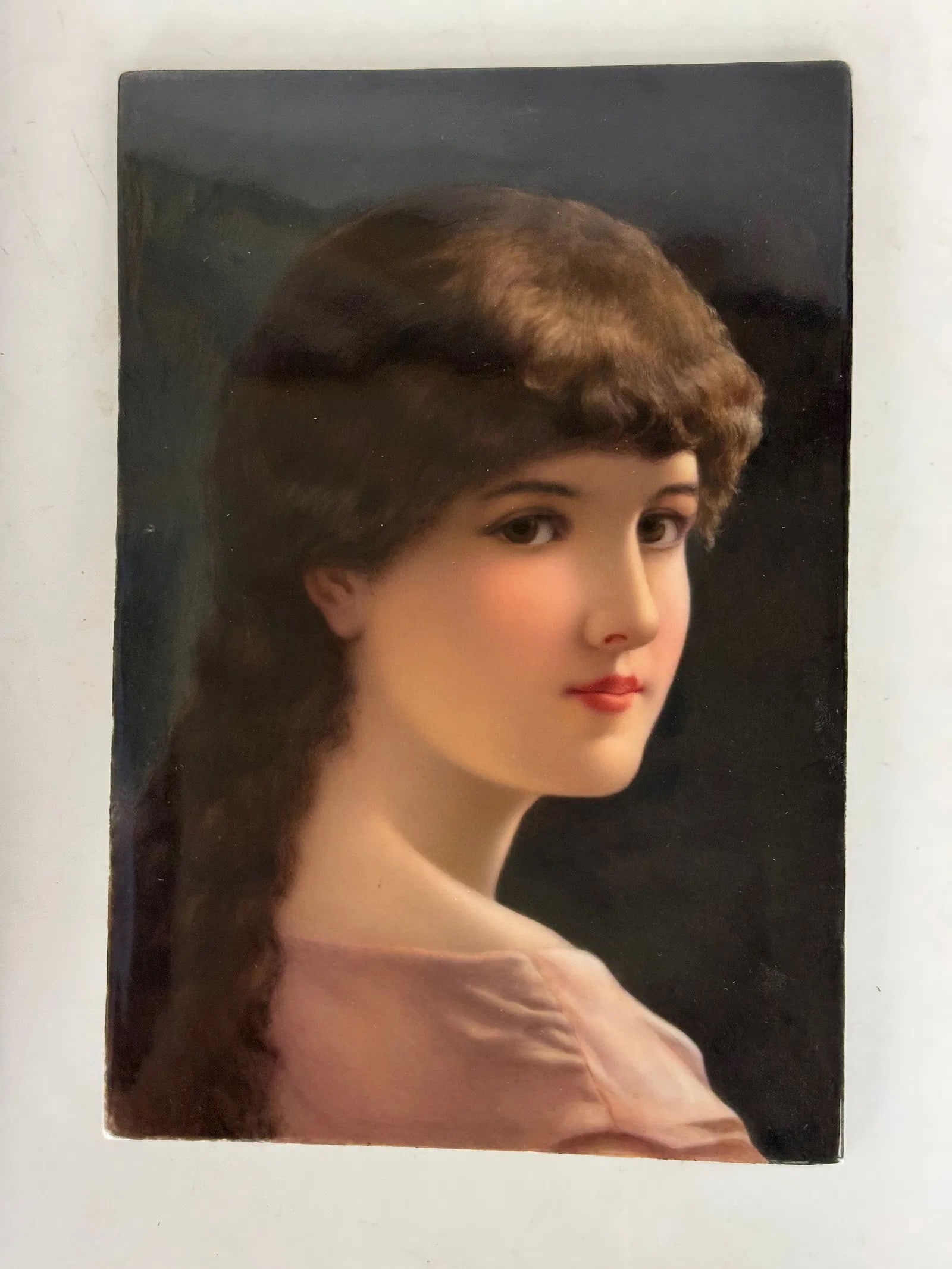 A FINE BERLIN KPM PORCELAIN PLAQUE: Circa 1900. Measures 9.5 inches x 6 inches . In excellent condition. Estimate $2000-2500
