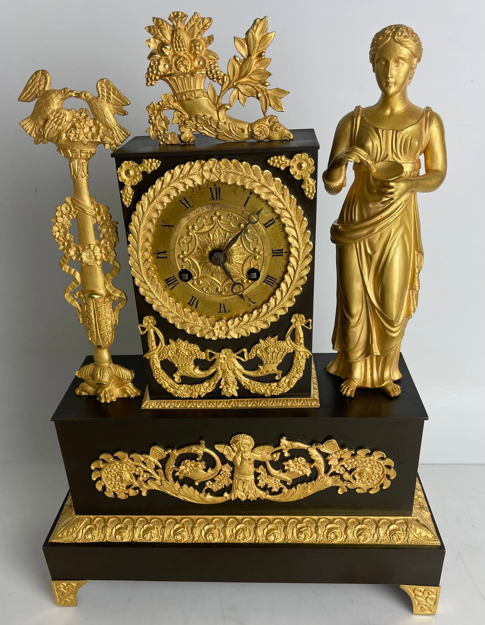 EMPIRE ORMOLU CLOCK (1 of 3)