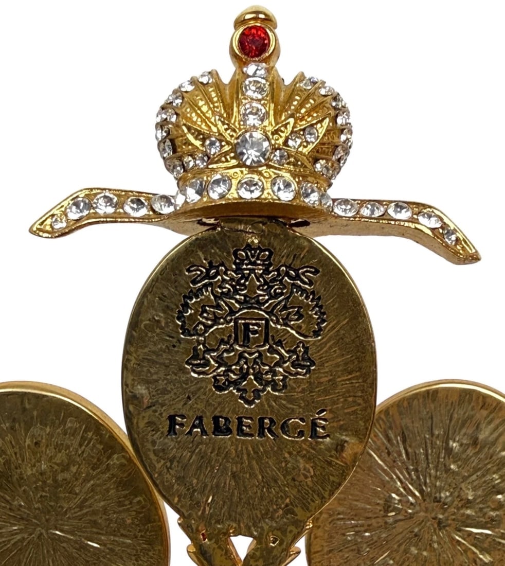 IMPERIAL FABERGE ENAMEL JEWELLED LILY OF THE VALLEY EGG - 3