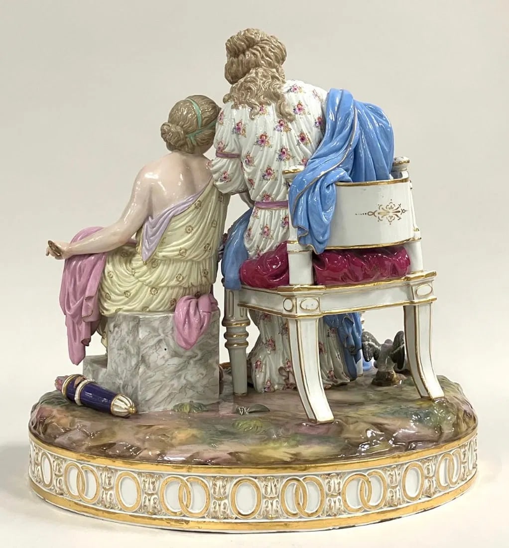 LARGE 19TH C. MEISSEN GROUP - 3