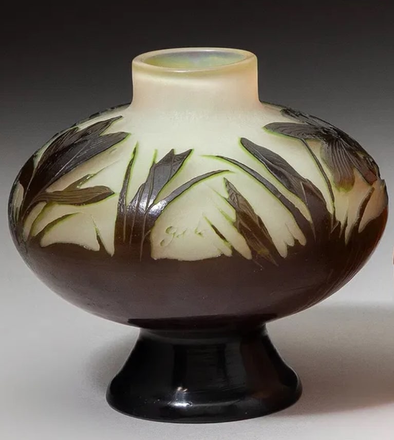 GALLE CAMEO GLASS VASE - 2