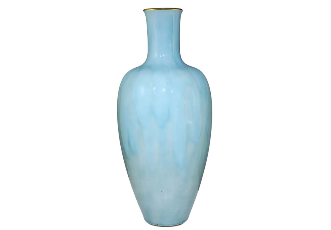 A LARGE SEVRES VASE: Circa 1900. Measures 20 inches high. In excellent condition. Estimate $5000-6000