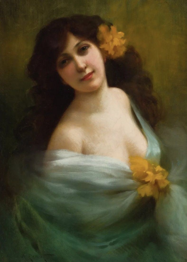 19TH C. OIL PAINTING SIGNED A. PENOT (1 of 2)
