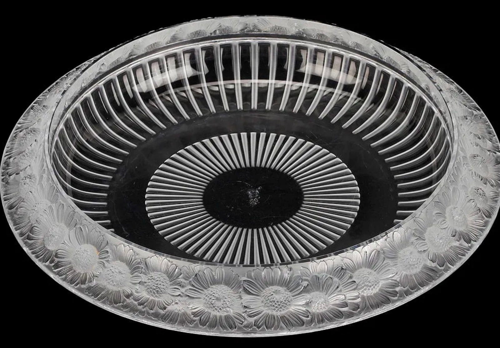 LALIQUE MARGUERITE DAISY BOWL (1 of 3)