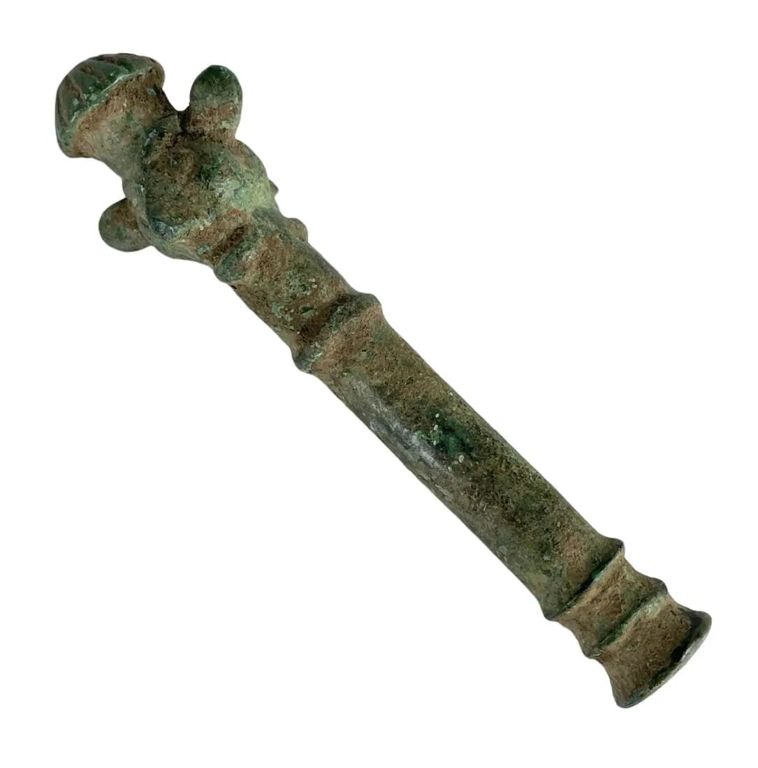 ANCIENT LURISTAN BRONZE: Circa 1000 BC. Measures 4 inches. Excellent condition. Estimate $600-800