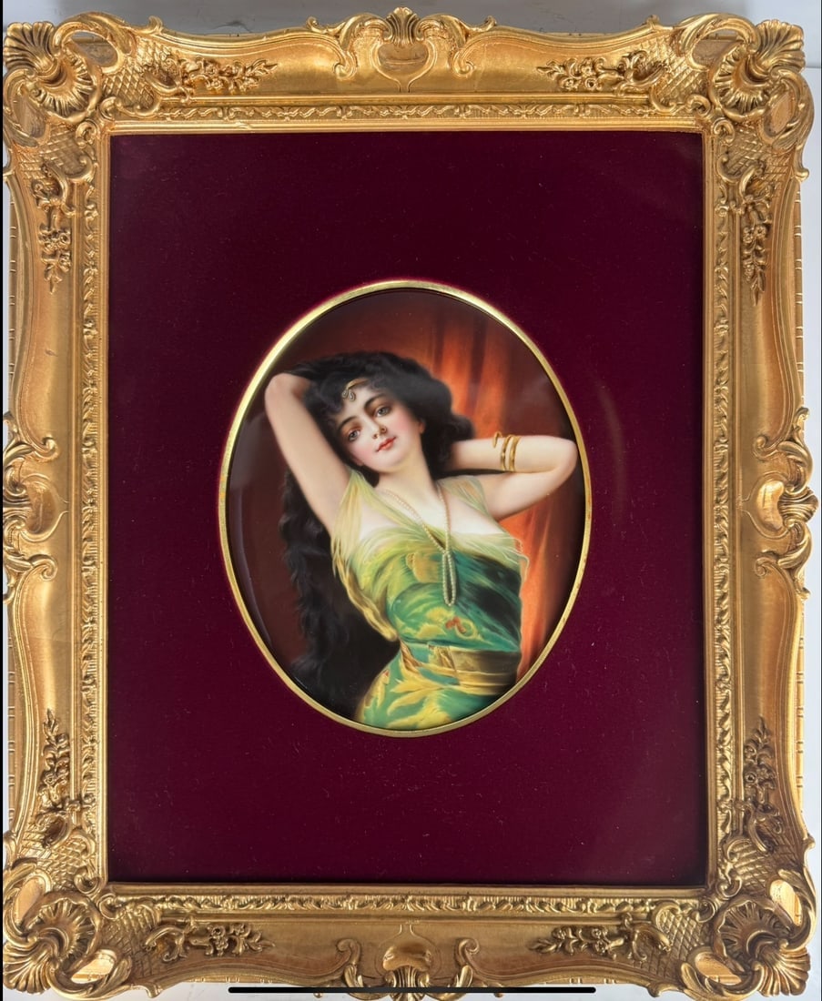 19TH C. BERLIN KPM PORCELAIN PLAQUE: Measures 10 inches x 7 inches . In good condition. Estimate $4000-5000