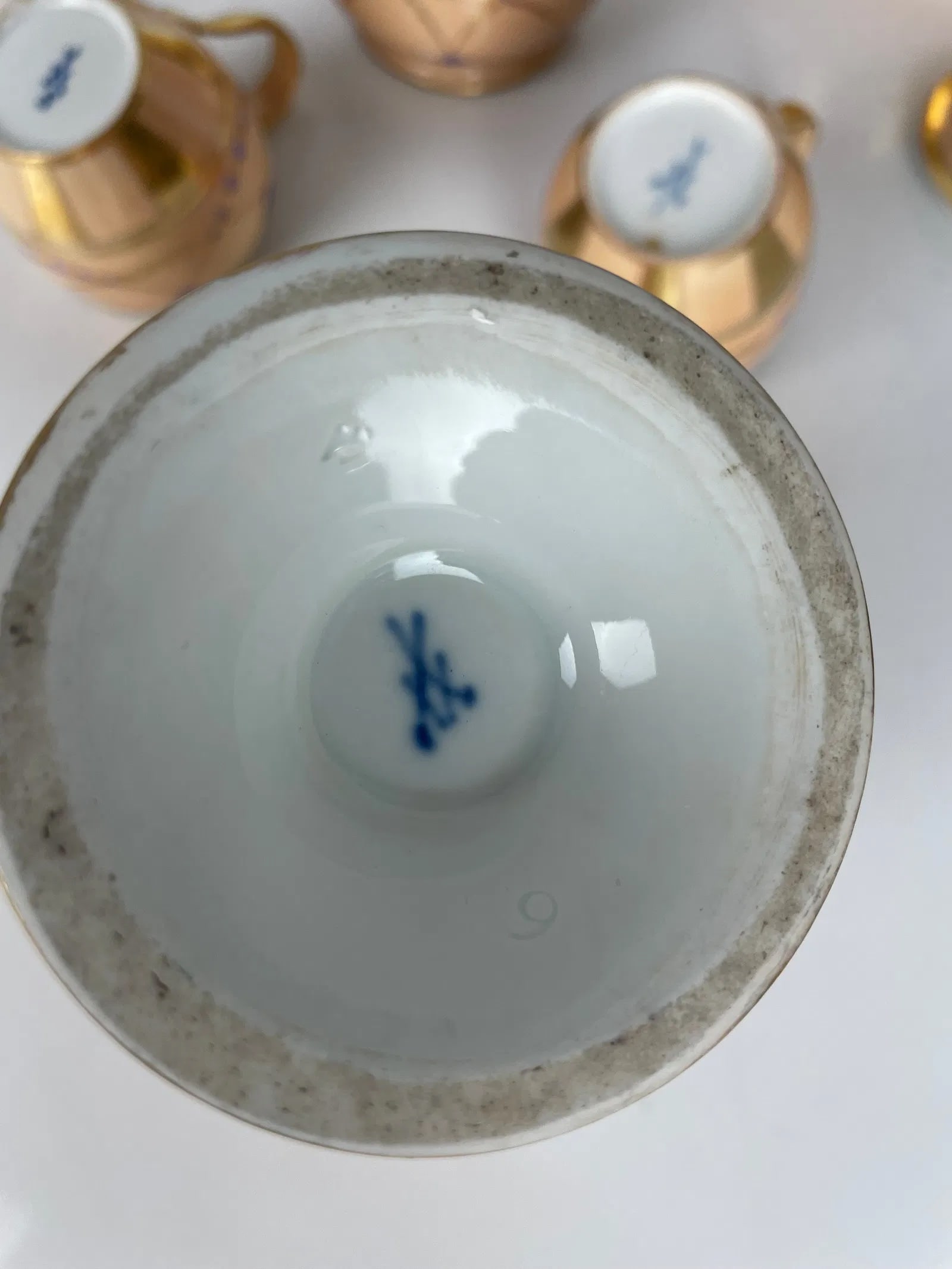 PARTIAL 19TH C. MEISSEN TEA SET - 5