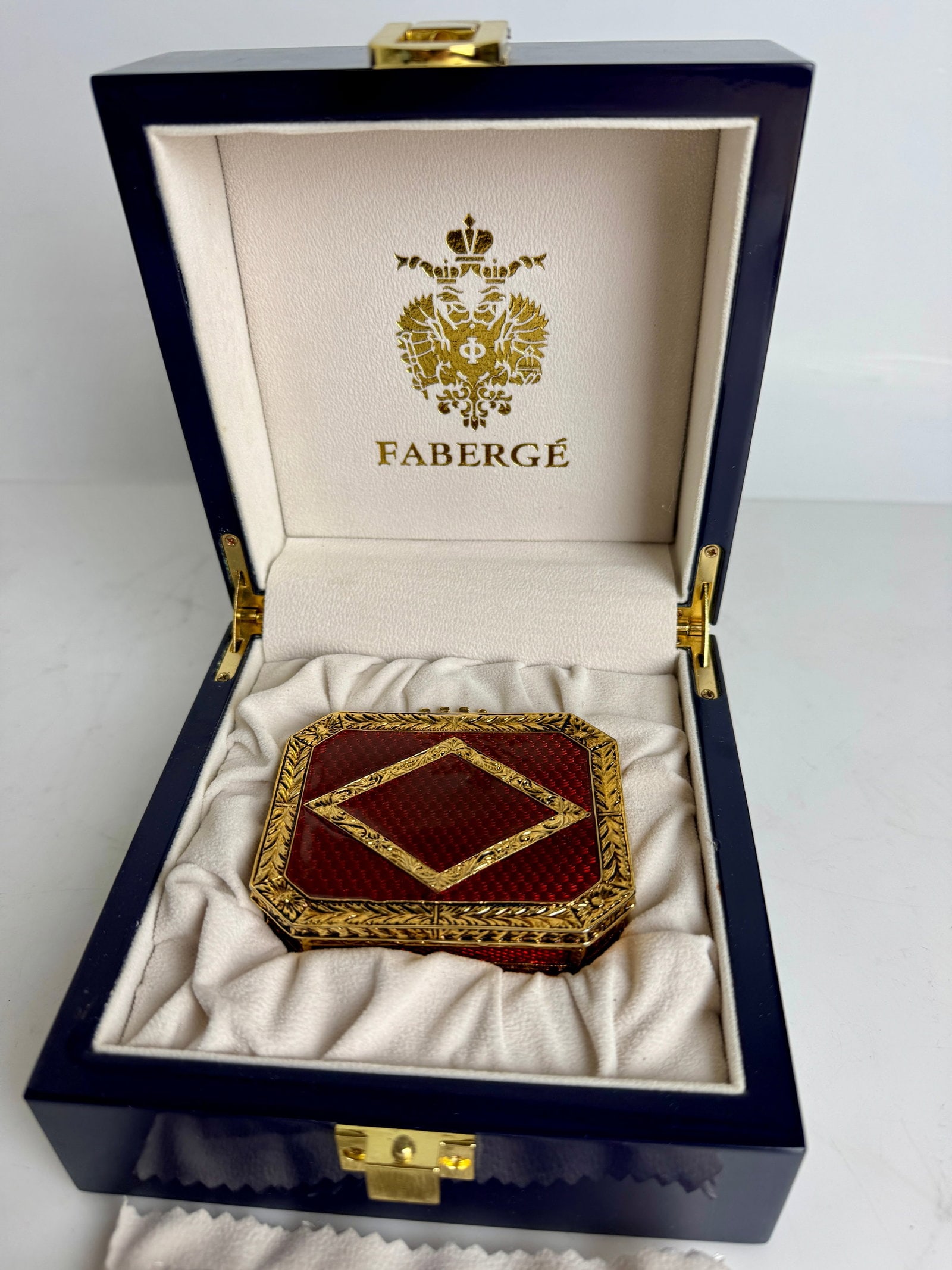 IMPERIAL FABERGE ENAMEL POEDER BOX (1 of 5)