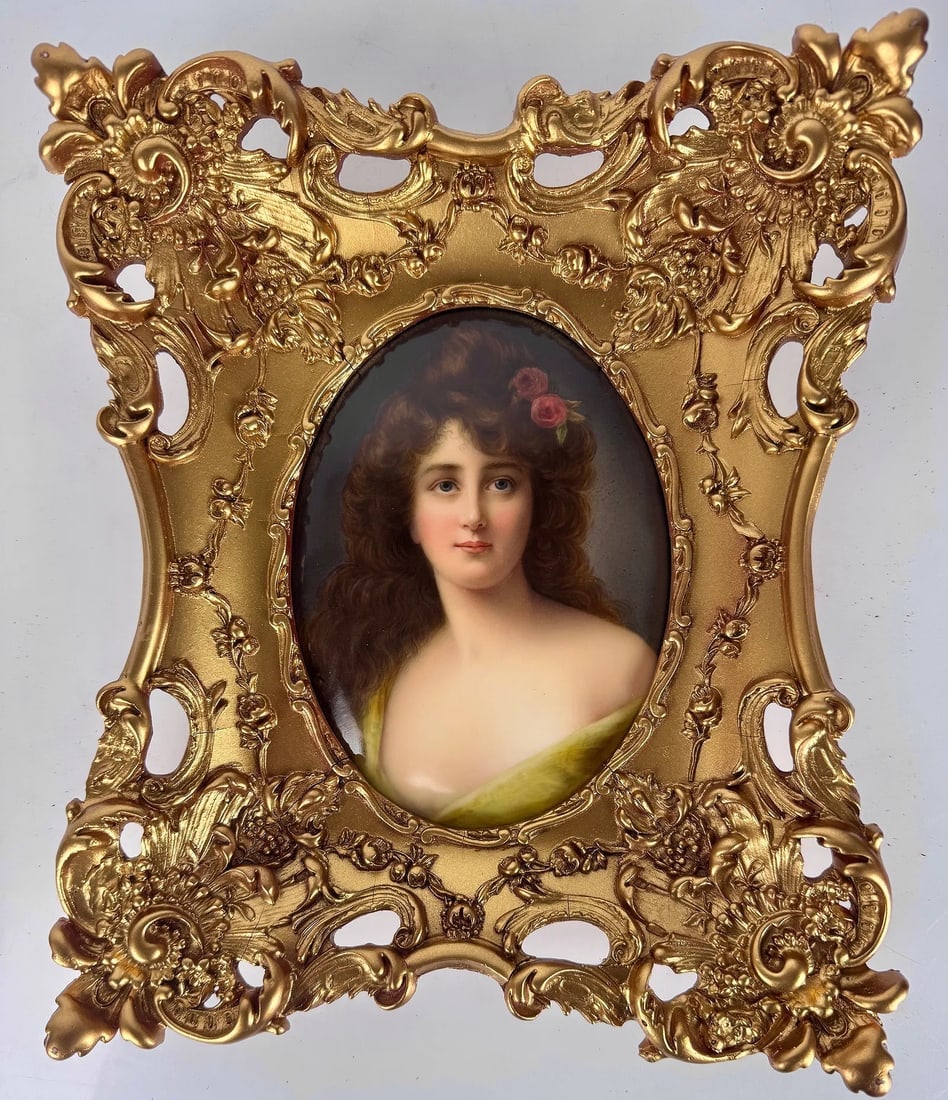 BERLIN KPM PORCELAIN PLAQUE: Circa 1900. Signed Wagner. Measures 7.5 inches x5 inches . In good condition. Estimate $1000-1200