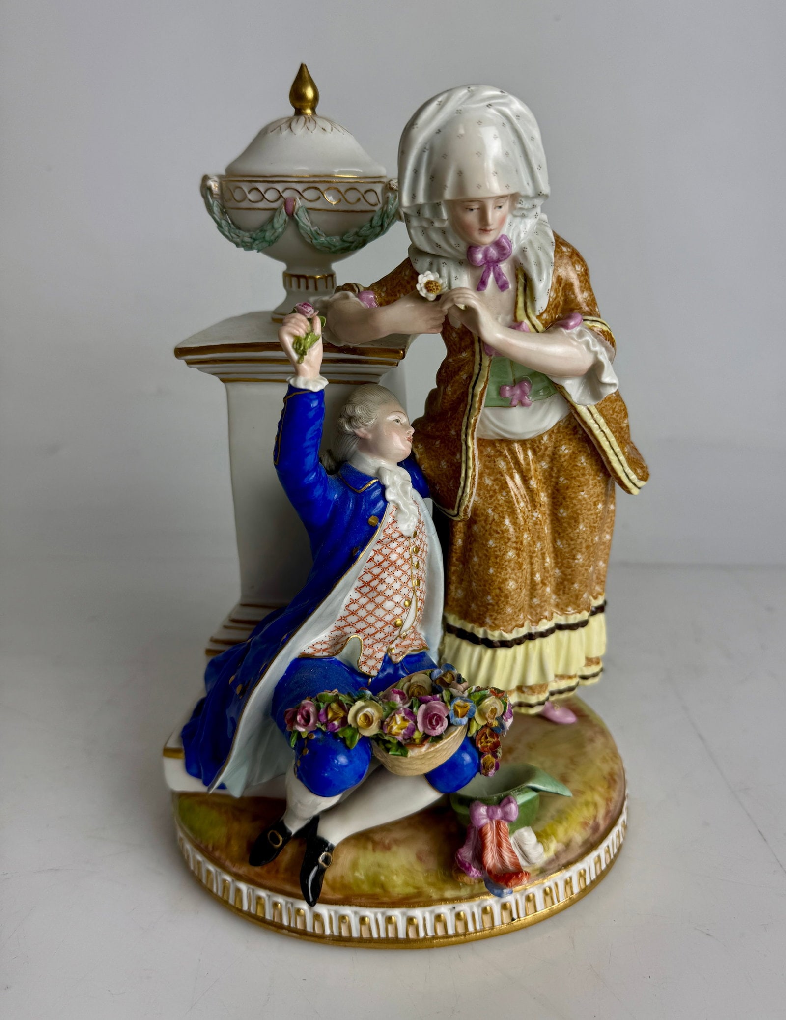 19TH C. MEISSEN GROUP: Measures 9 inches h. In excellent condition. Estimate $1500-2000