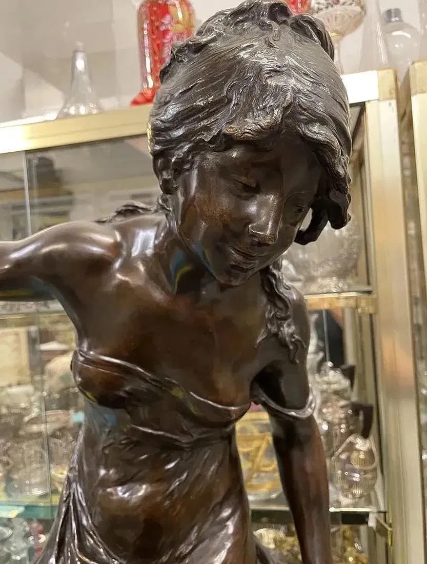 A PALATIAL BRONZE SCULPTURE SIGNED MOREAU - 5