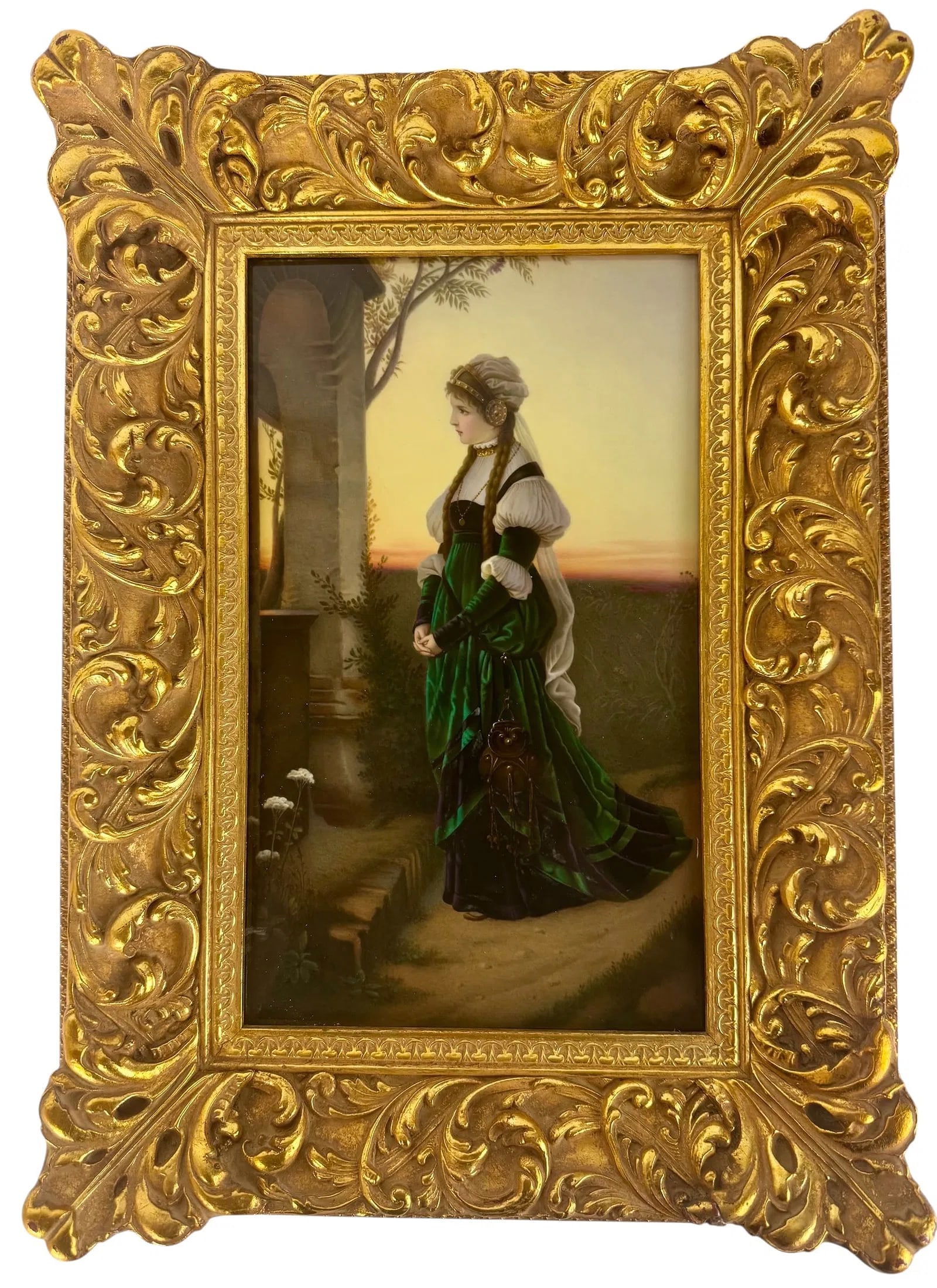 A LARGE BERLIN KPM PORCELAIN PLAQUE: Circa 1900. Porcelain measures 13 inches x 8 inches unframed. In excellent condition. Estimate $5000-6000
