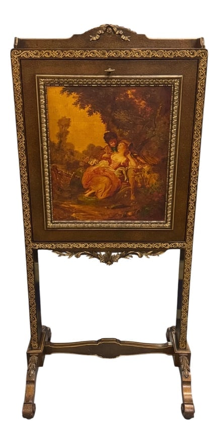 19TH C. FRENCH VERNIS MARTIN LADYÃƒÂ¢Ã¢â€šÂ¬Ã¢â€žÂ¢S DESK: Dimensions: 23 inches W. 46 inches h. In overall good condition. Estimate $1500-2009