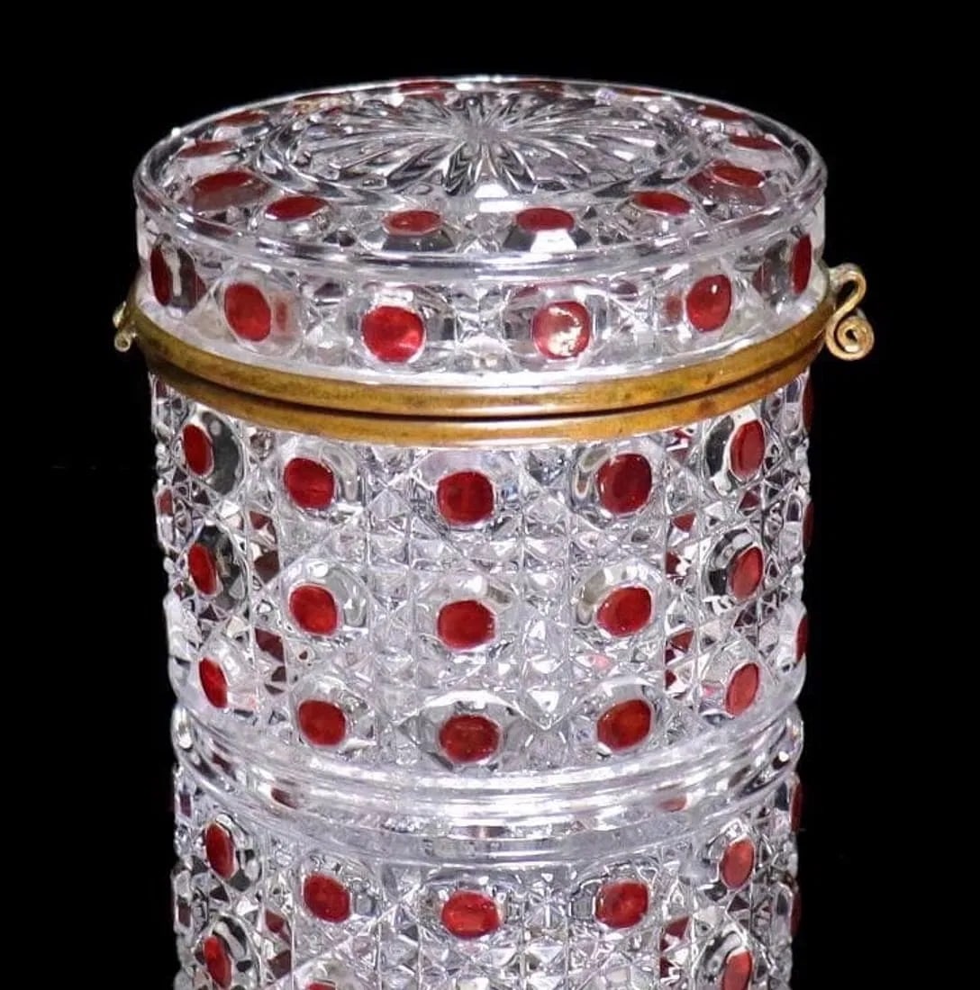 SIGNED ORMOLU MOUNTED BACCARAT BOX (1 of 4)