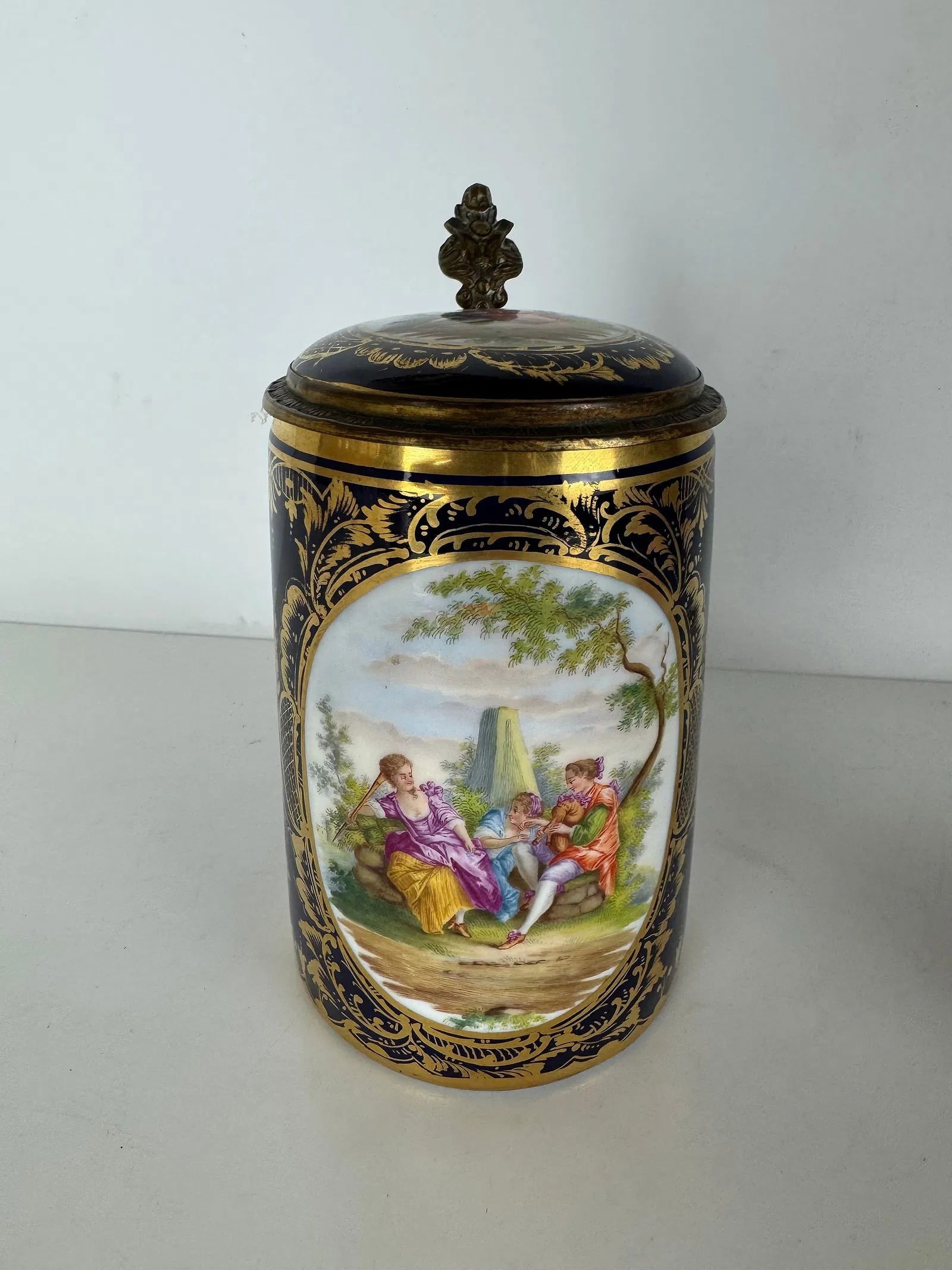 ROYAL VIENNA PORCELAIN STEIN: Circa 1900. Measures 7 inches tall. No damage detected, in good condition. Estimate $600-800