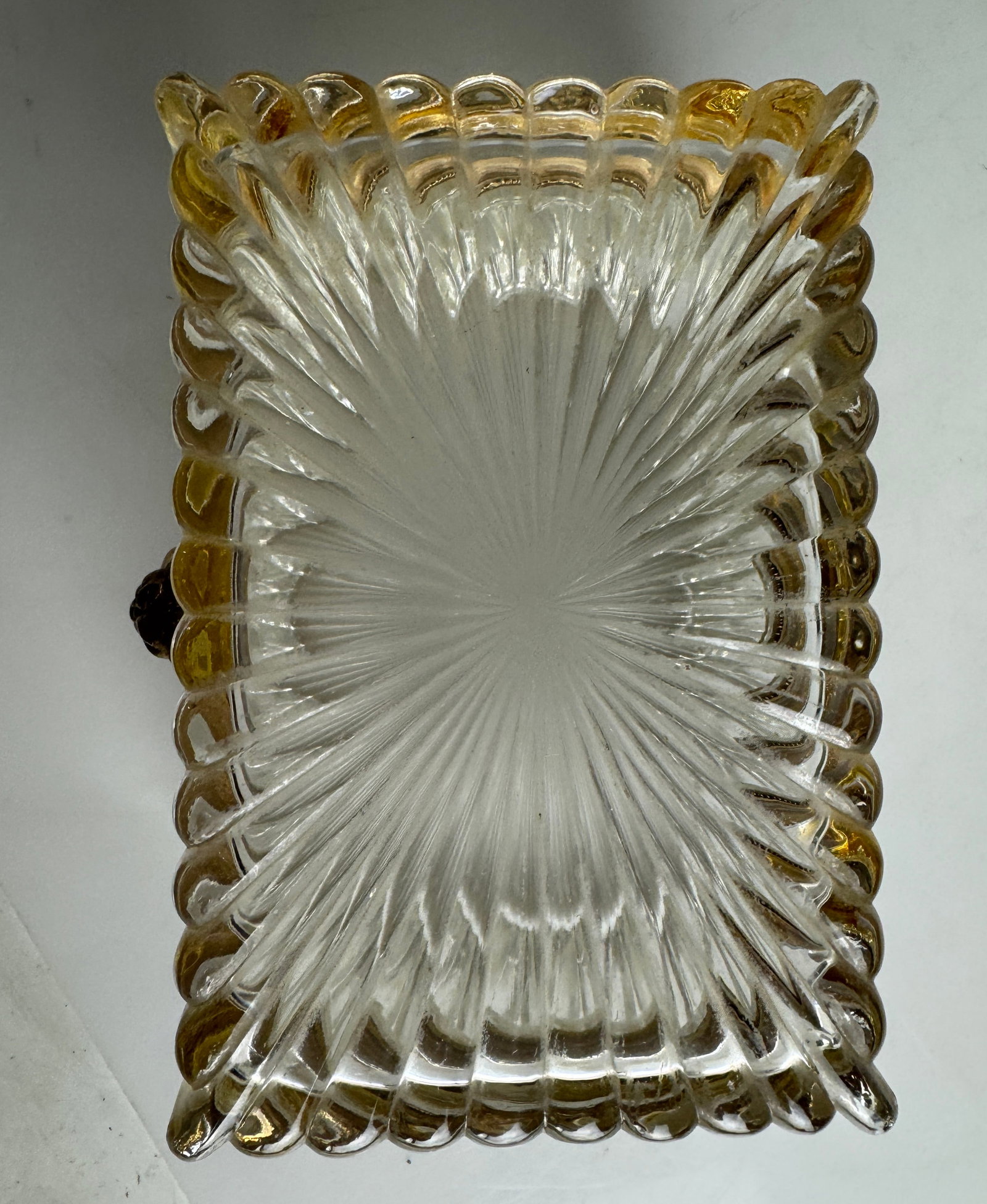BACCARAT STYLE ORMOLU MOUNTED BOX - 5