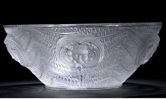LALIQUE PSYCHE CRYSTAL BOWL (1 of 1)