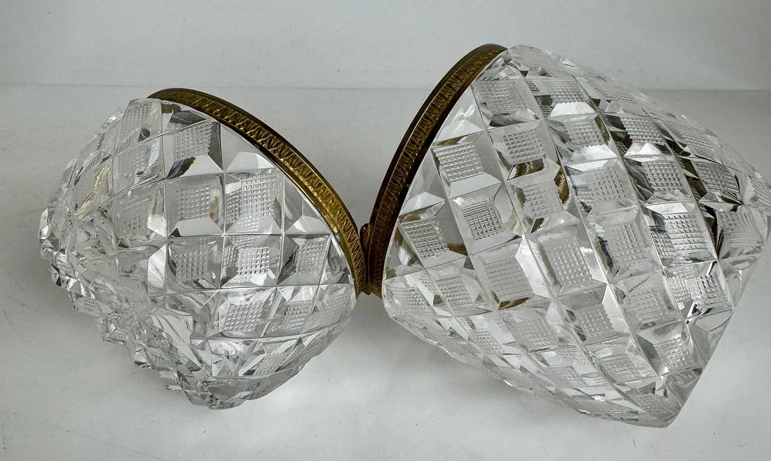 ORMOLU MOUNTED BACCARAT CRYSTAL BOX - 2