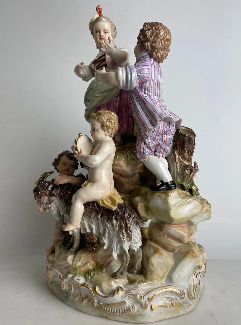 A LARGE 19TH C. MEISSEN GROUP (1 of 5)