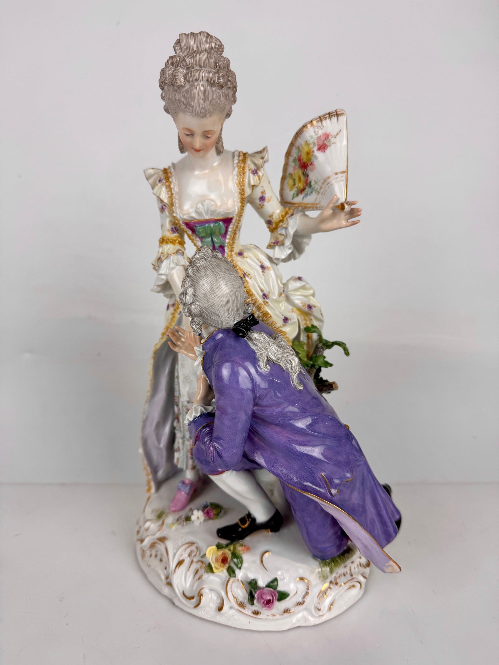 19TH C. MEISSEN GROUP: First quality. Measures 12 inches tall. In excellent condition. Estimate $2500-3000