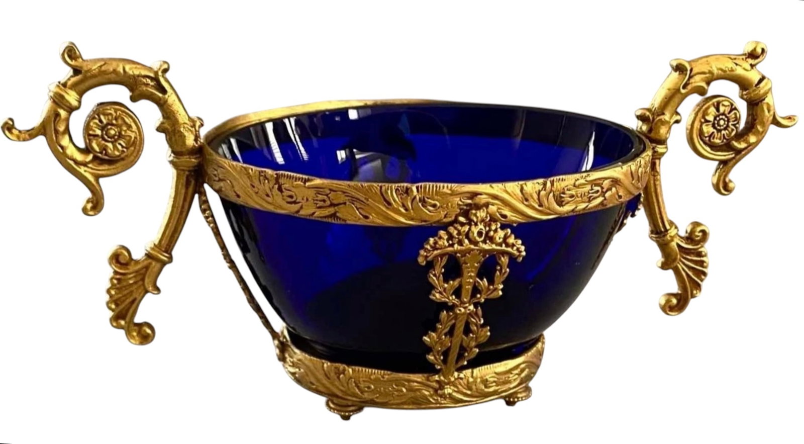 2 PIECES ORMOLU MOUNTED BACCARAT ITEMS - 2