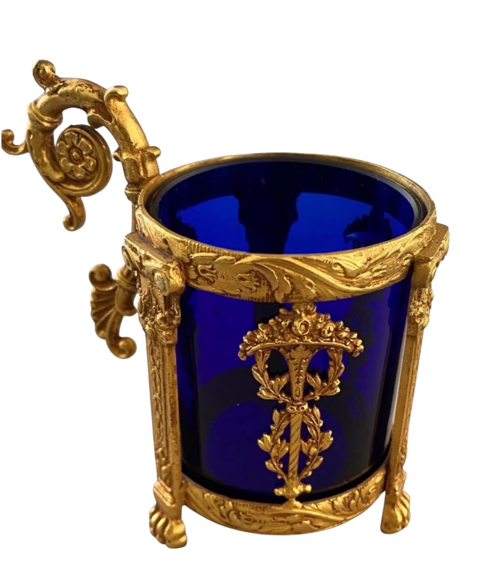 2 PIECES ORMOLU MOUNTED BACCARAT ITEMS - 3