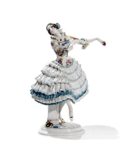 MEISSEN FIGURE RUSSIAN BALLET DANCER (1 of 5)
