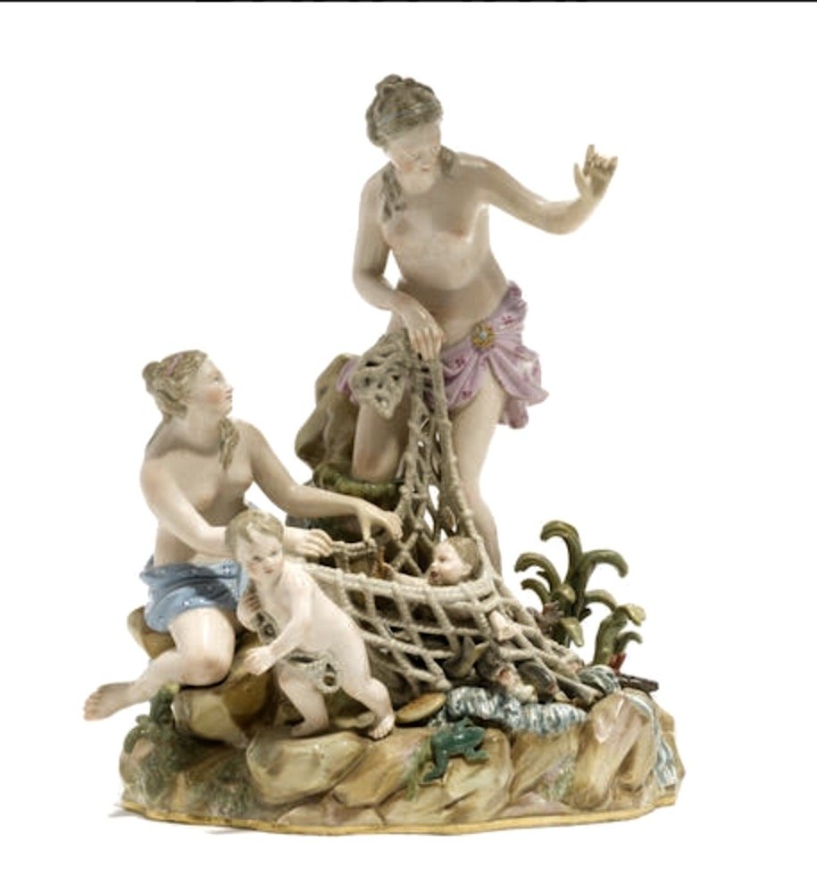 19TH CENTURY MEISSEN GROUP " CAPTURE OF TRITONS" (1 of 1)