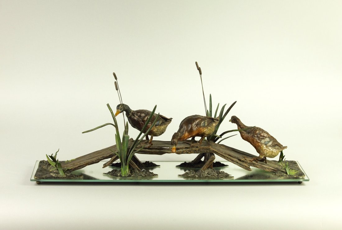 A LARGE AND SPECTACULAR AUSTRIAN BRONZE GROUP (1 of 6)