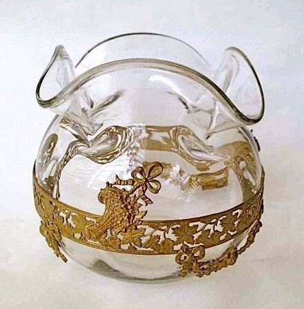 GILT BRONZE MOUNTED BACCARAT GLASS VASE (1 of 1)