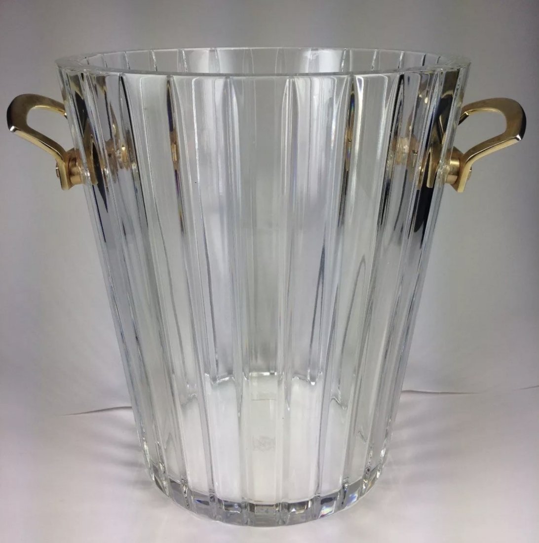ORMOLU MOUNTED BACCARAT CRYSTAL ICE BUCKET (1 of 2)
