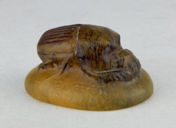 A WALTER PATE DE VERRE SCARAB (1 of 3)