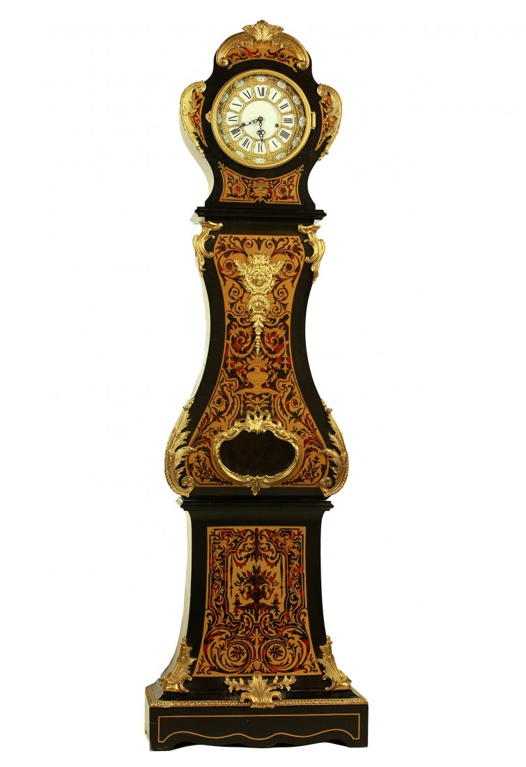 LOUIS XV BOULE STYLE ORMOLU MOUNTED CLOCK (1 of 5)