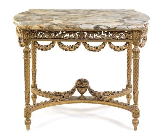 19TH CENTURY ITALIAN GILTWOOD CENTER TABLE (1 of 1)